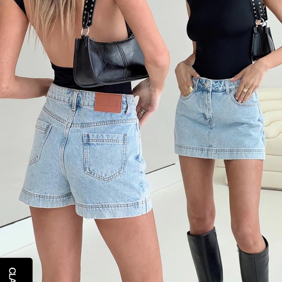 GAZELLE DENIM SKORT LIGHT WASH LOWER IMPACT - Picture 3 of 6